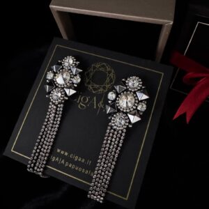 Auskarai  Sidabrinis spindesys