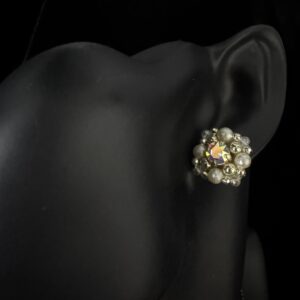 Auskarai| Perla bloom- crystal AB